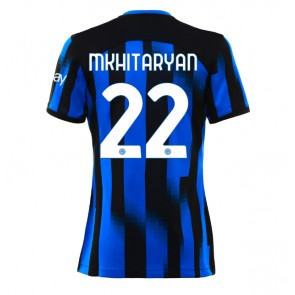 Inter Milan Henrikh Mkhitaryan #22 kläder Kvinnor 2023-24 Hemmatröja Kortärmad